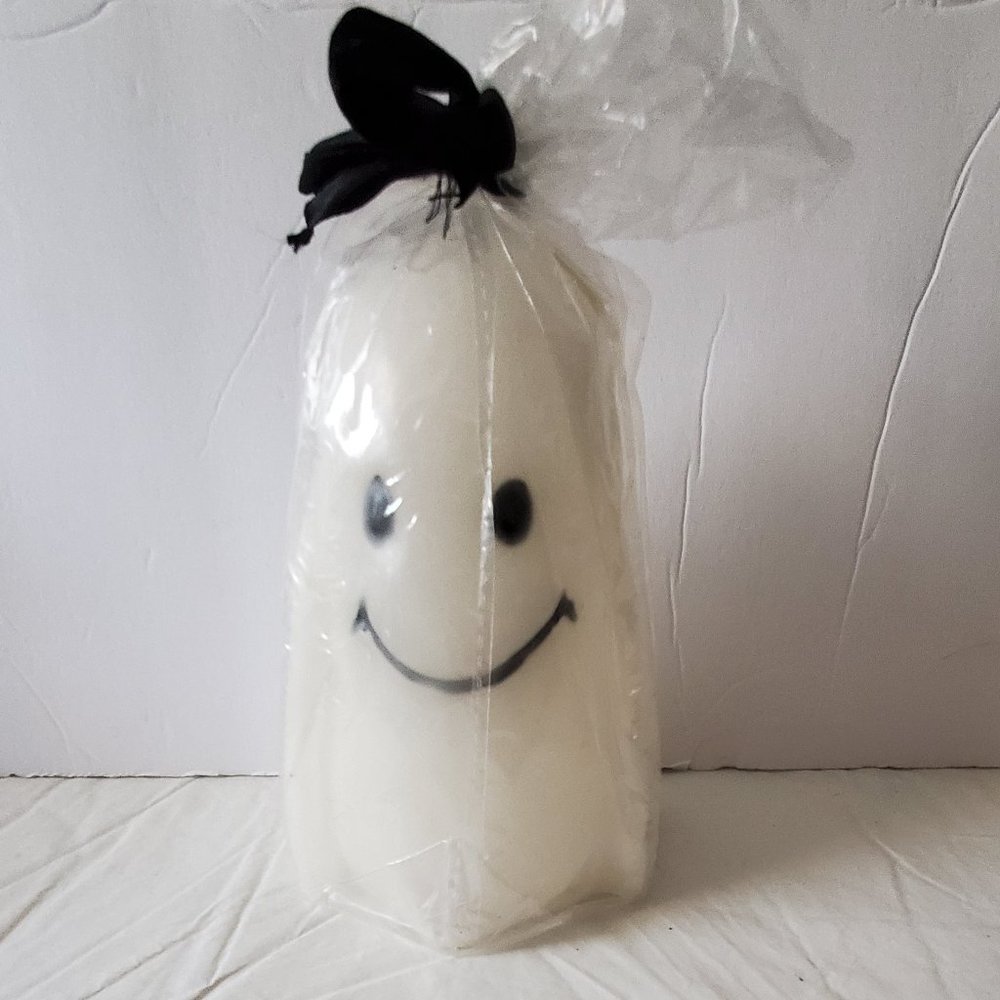 Halloween White Ghost Candle